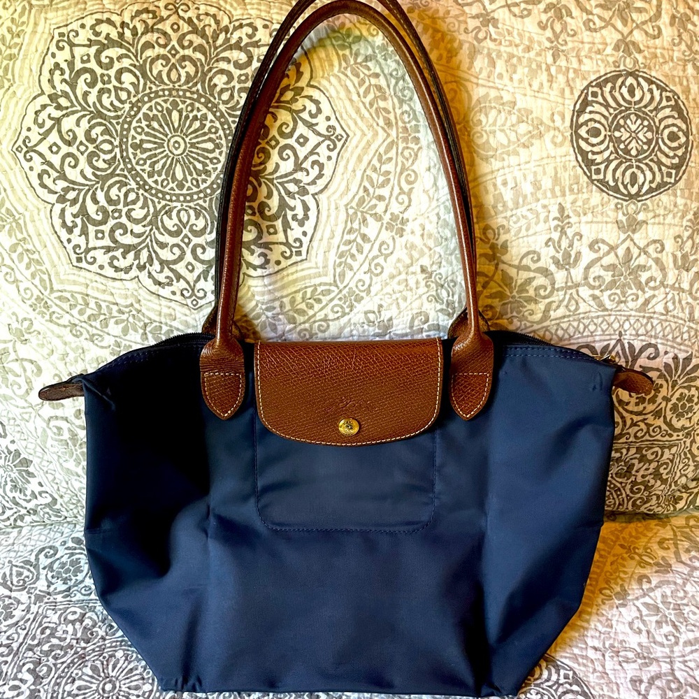 Longchamp Le Pliage Navy Nylon tote